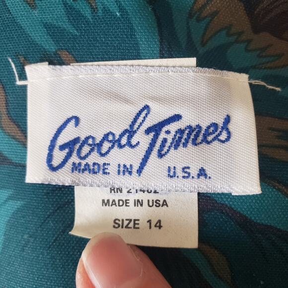 Vintage Good Times Double Breasted Floral Career Blazer Jacket 14 - Picture 13 of 13